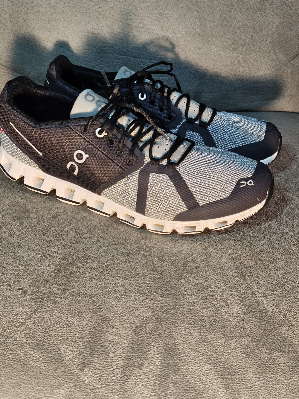 On Running Men's Cloud Sneakers — Black & White
